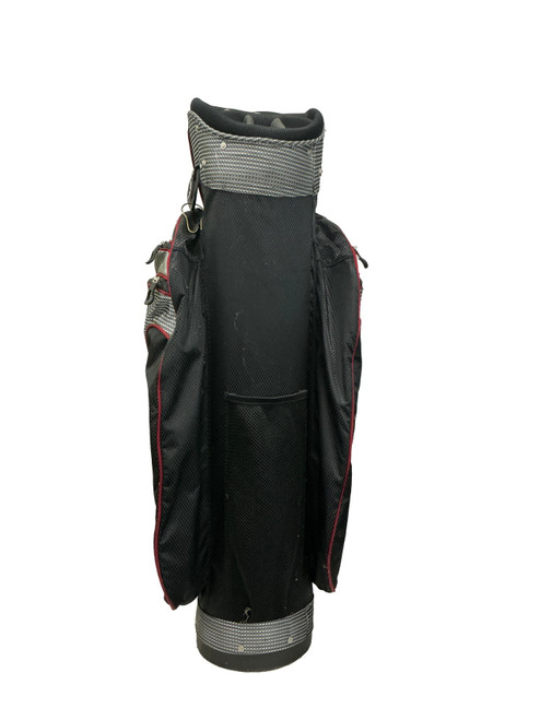 Vist Large View of Product Image Which is Used Sun Mountain DLX Mens Cart Bag White/Black/Red