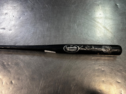 Vist Large View of Product Image Which is Used Louisville Slugger FLORID MARLINS BB/SB Wood Bat 31"