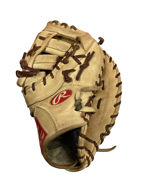 Vist Large View of Product Image Which is Used Rawlings GG ELITE BB/SB First Base RH Throw Brown 13"