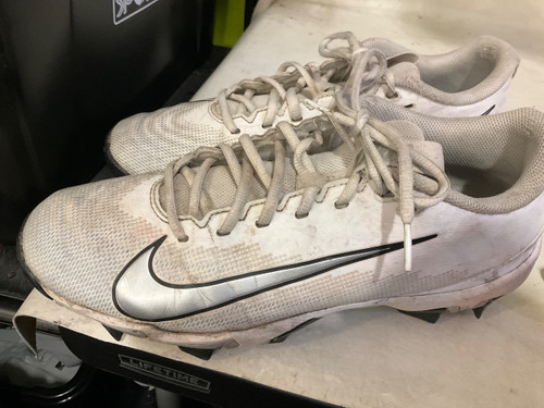 Vist Large View of Product Image Which is Used Nike VAPOR BB/SB Cleats White Senior 9