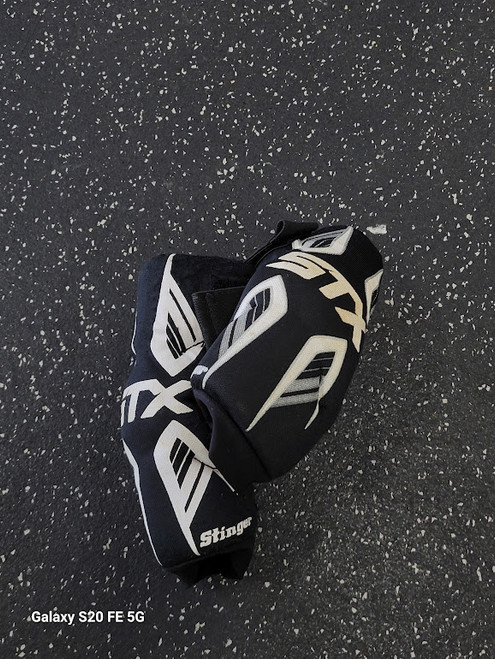 Vist Large View of Product Image Which is Used STX STINGER Lacrosse Arm Pads/Guards Black XS