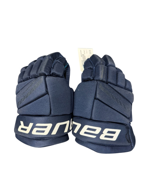 Vist Large View of Product Image Which is Used Bauer X Junior Gloves Navy Blue 11"