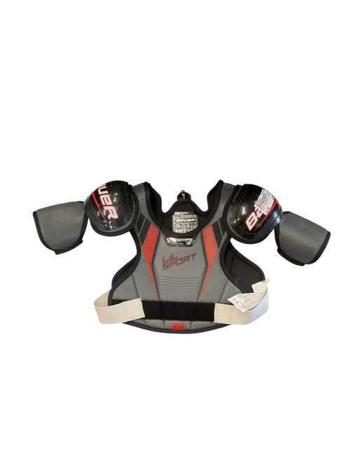 Vist Large View of Product Image Which is Used Bauer LIL SPORT YT MD SP Youth Shoulder Pads MD