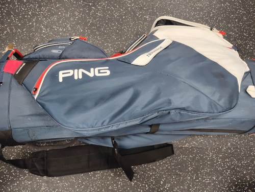 Vist Large View of Product Image Which is Used Ping TRAVERSE CART BAG Mens Cart Bag Navy Blue