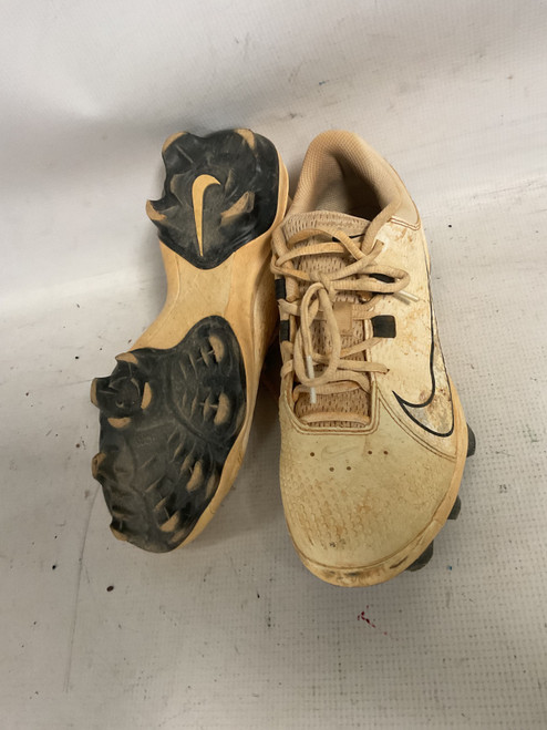 Vist Large View of Product Image Which is Used Nike HYPERDIAMOND 4 SOFTBALL CLEATS BB/SB Cleats Cardinal And White Senior 8.5