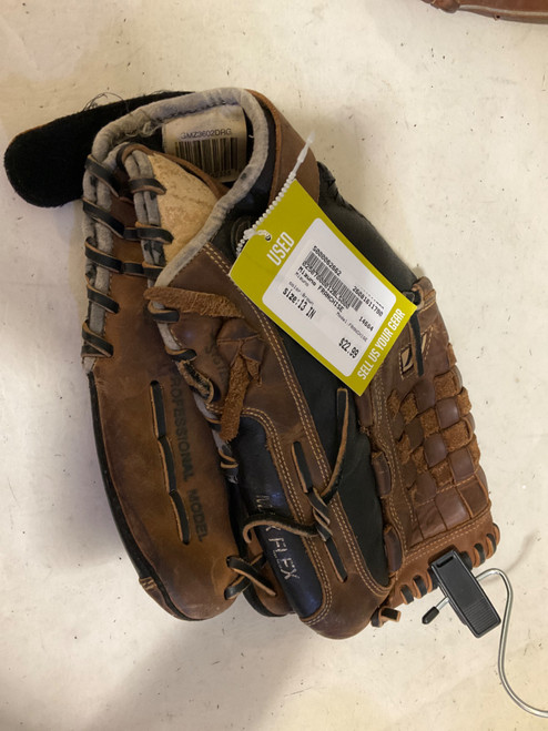 Vist Large View of Product Image Which is Used Mizuno FRANCHISE BB/SB Glove RH Throw Brown 13"