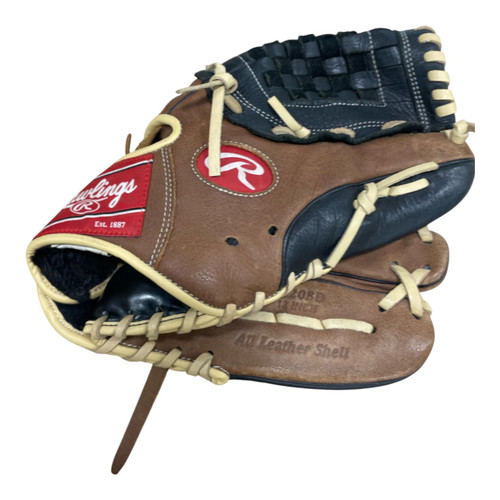 Vist Large View of Product Image Which is Used Rawlings D12OBD BB/SB Glove RH Throw Brown 12"