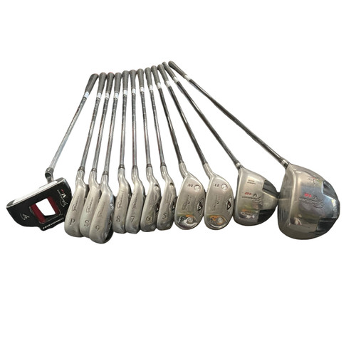 Vist Large View of Product Image Which is Used Nicklaus SIGNATURE SERIES V18 Mens Package Set RH Black 12 Piece