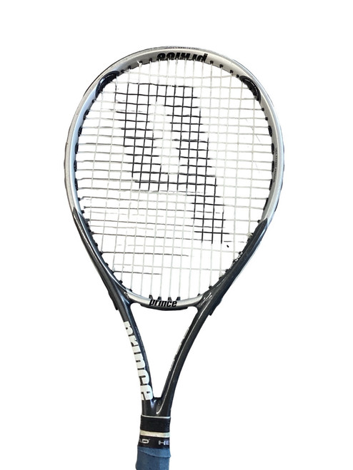 Vist Large View of Product Image Which is Used Prince AIR0 Adult Tennis Racquet Grey 4 3/8"