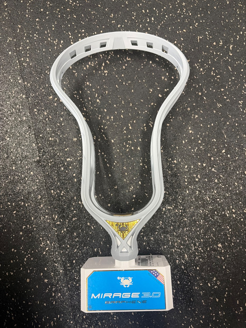 Vist Large View of Product Image Which is Used East Coast Dyes NWT MIRAGE 3.0 GRAPHENE Mens Lacrosse Head Grey