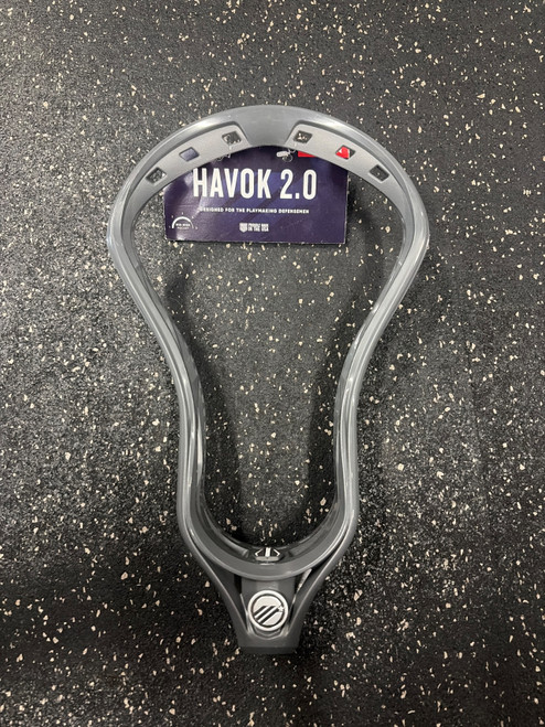 Vist Large View of Product Image Which is Used Maverik NWT HAVOK 2.0 Mens Lacrosse Head Grey