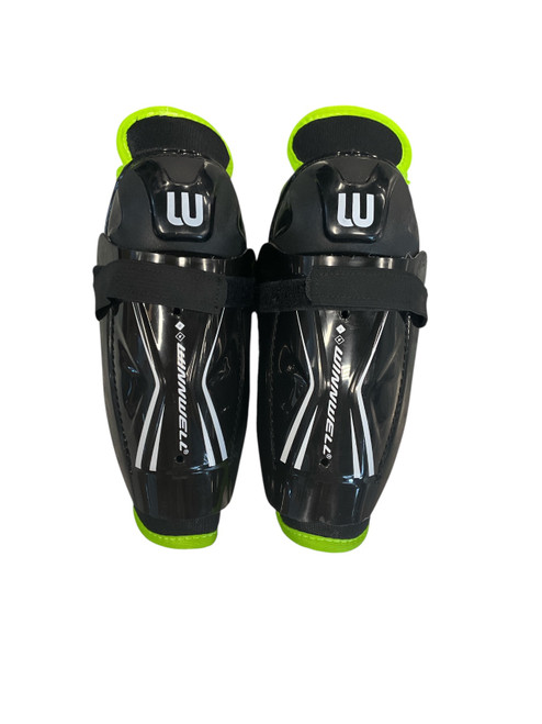 Vist Large View of Product Image Which is Used WinnWell NXT Youth Shin Guards None 8"