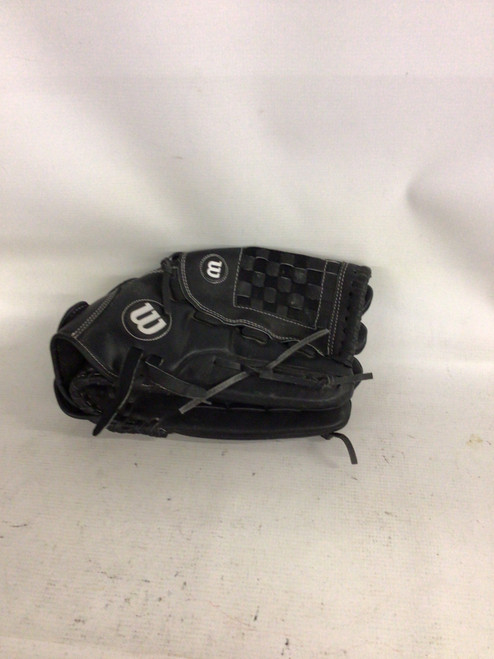 Vist Large View of Product Image Which is Used Wilson A08RST17 BB/SB Glove RH Throw Black 14"