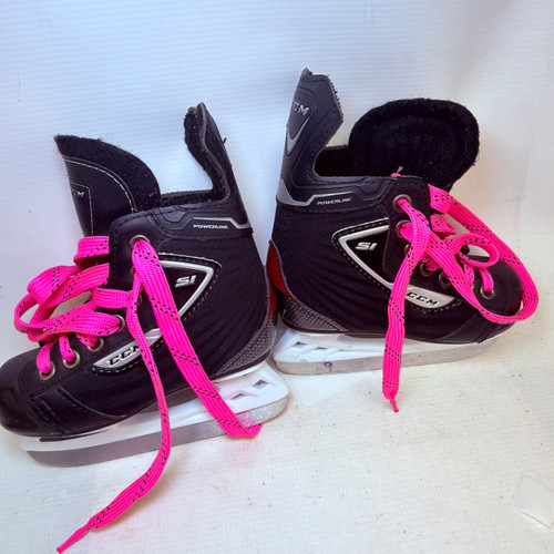 Vist Large View of Product Image Which is Used CCM SI Youth Hockey Skate Black Youth 09.0