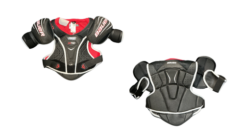 Vist Large View of Product Image Which is Used Bauer X PRO LITE Junior Shoulder Pads LG