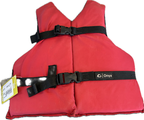 Vist Large View of Product Image Which is Used Onyx Youth PFD Red Youth 50-90