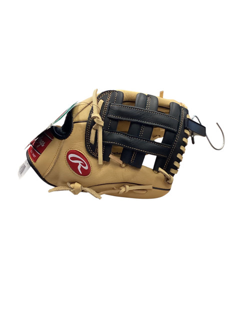 Vist Large View of Product Image Which is Used Rawlings MARK OF A PRO BB/SB Glove RH Throw Yellow 12"