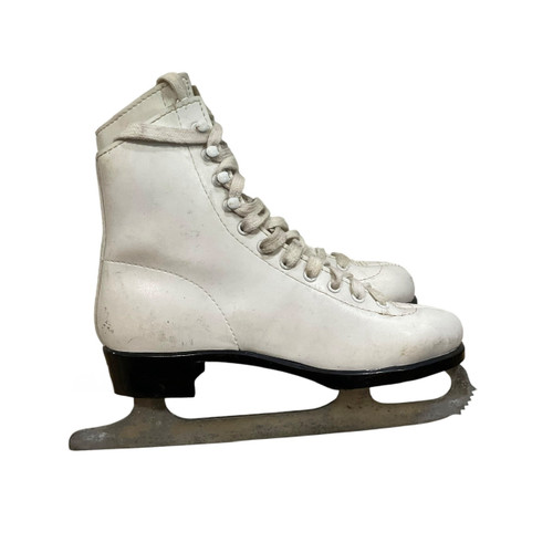 Vist Large View of Product Image Which is Used Lange ARIES Girls Figure Skate White Junior 04