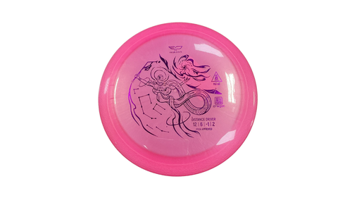 Vist Large View of Product Image Which is Used FU XI DRAGON Disc Golf Driver Pink