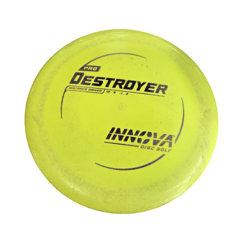 Vist Large View of Product Image Which is Used Innova PRO DESTROYER Disc Golf Driver Yellow