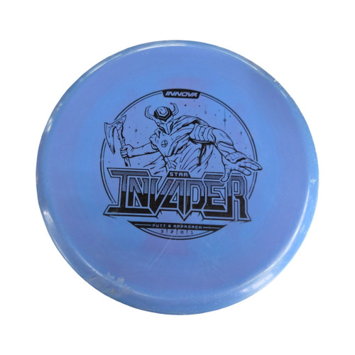 Vist Large View of Product Image Which is Used Innova STAR INVADER Disc Golf Putter Royal Blue