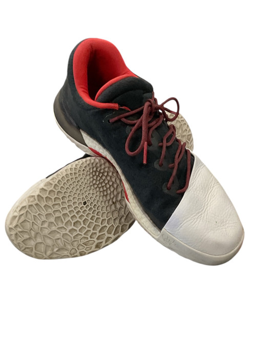 Vist Large View of Product Image Which is Used Adidas Basketball Shoes M Black And White Senior 11