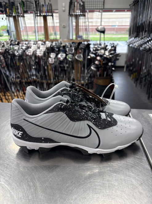 Vist Large View of Product Image Which is New Nike ALPHA HURACHE 4 BB/SB Cleats White Senior 16