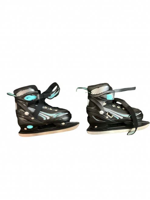 Vist Large View of Product Image Which is Used LONG FEND ADJUSTABLE Senior Rec Fitness Skates Black Adjustable