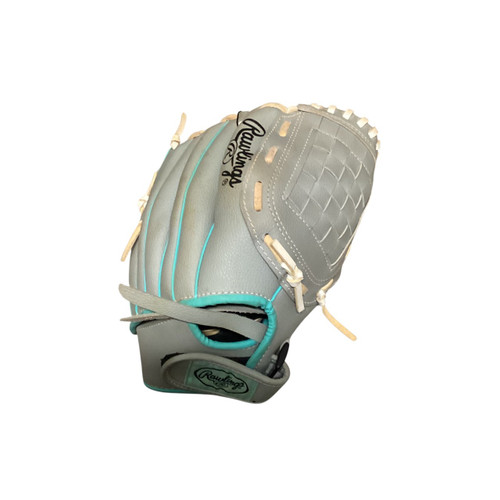 Vist Large View of Product Image Which is Used Rawlings PLAYER SERIES BB/SB Glove RH Throw Grey 11"