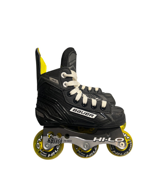 Vist Large View of Product Image Which is Used Bauer RS Child Rec Fitness Skates Black Youth 10.0