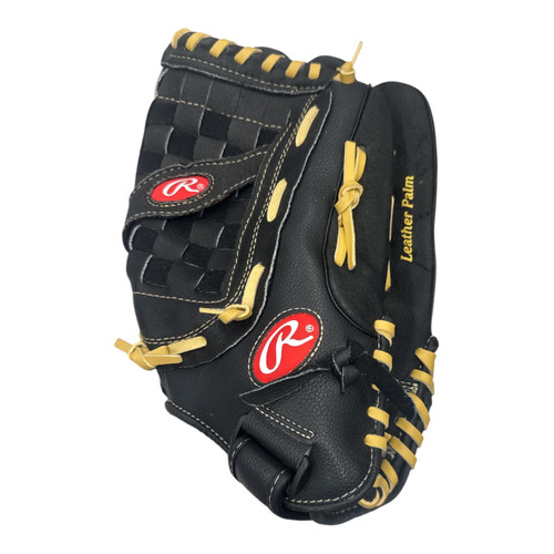 Vist Large View of Product Image Which is Used Rawlings RSB RSS140C BB/SB Glove RH Throw Black 14"