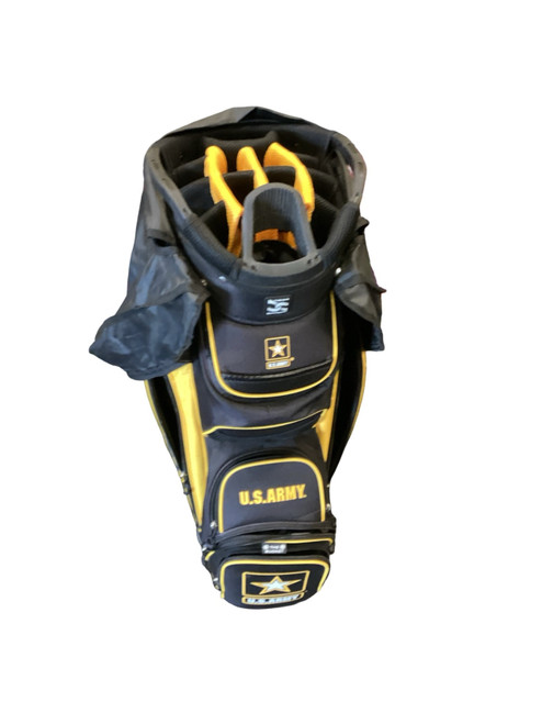 Vist Large View of Product Image Which is Used ARMY 14-WAY CART BAG Mens Cart Bag Black And Optic Yellow