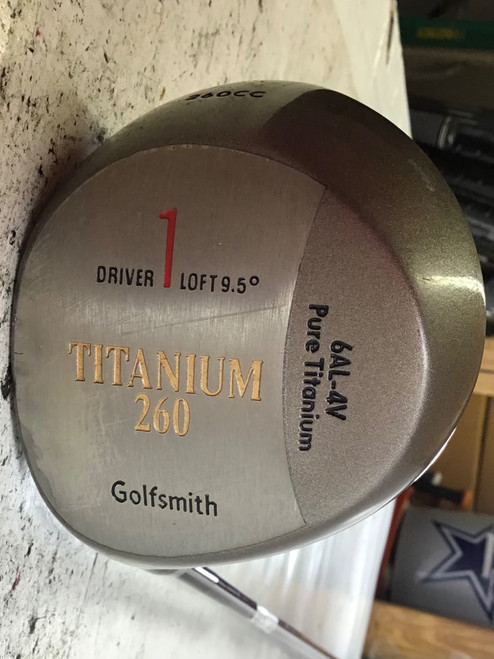 Vist Large View of Product Image Which is Used Golfsmith TITANIUM 260 Mens Driver LH 9.5 Degree