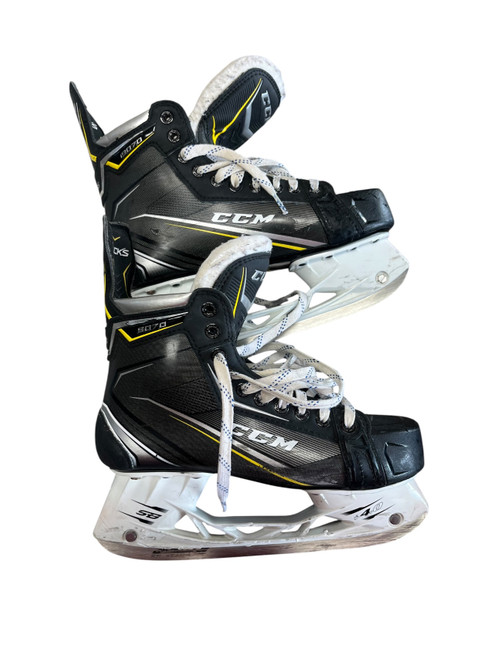 Vist Large View of Product Image Which is Used CCM TACKS 9070 Senior Hockey Skate Black Senior 7