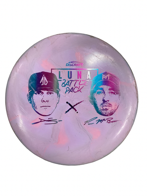 Vist Large View of Product Image Which is Used Discraft LUNA Disc Golf Putter Purple