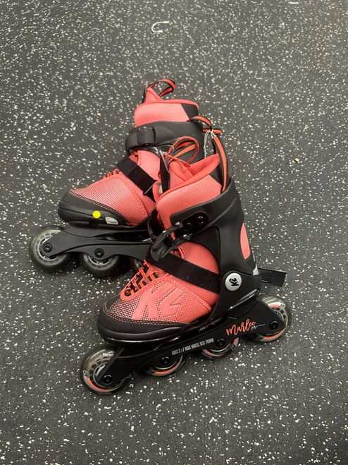 Vist Large View of Product Image Which is Used K2 MARLEE ADJ 1-5 Junior Rec Fitness Skates Red Adjustable