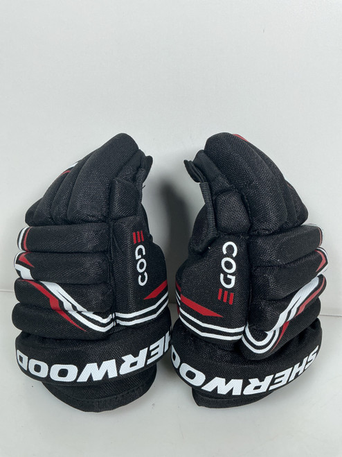 Vist Large View of Product Image Which is Used Sher-wood CODE GLOVES Youth Black 9"