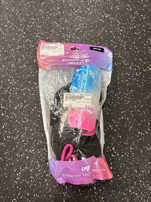 Vist Large View of Product Image Which is Used RIP-IT GIRLS Soccer Shin Guards Youth Pink M/L