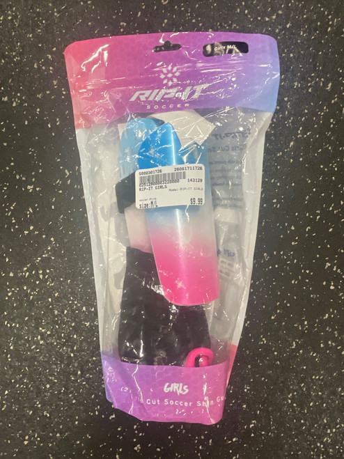 Vist Large View of Product Image Which is Used RIP-IT GIRLS Soccer Shin Guards Youth Pink M/L