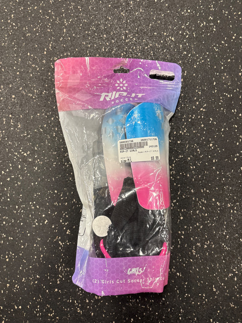 Vist Large View of Product Image Which is Used RIP-IT GIRLS Soccer Shin Guards Youth Pink M/L