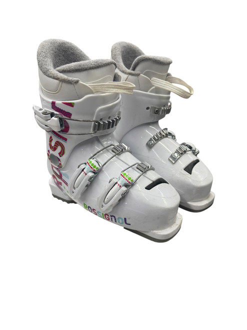 Vist Large View of Product Image Which is Used Rossignol FUN GIRL 3 Girls DH Ski Boot White 215 MP - J03