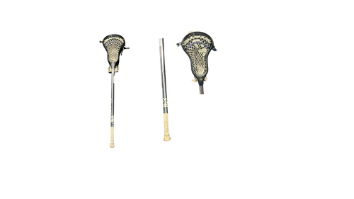 Vist Large View of Product Image Which is Used SPIDER LACROSSE STICK Jr Def/LSM Complete Stick Black