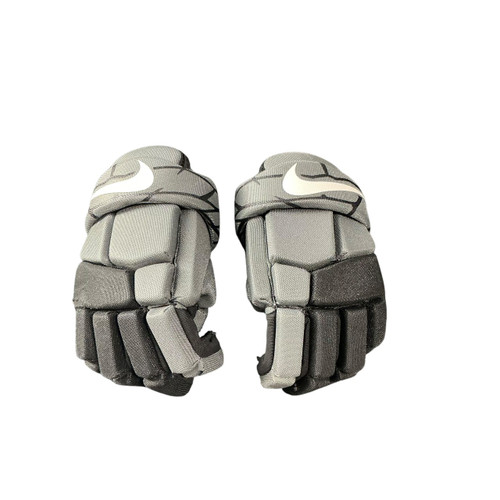 Vist Large View of Product Image Which is Used Nike YTH SM NIKE VAPOR LT Lacrosse Gloves Junior Black 8"