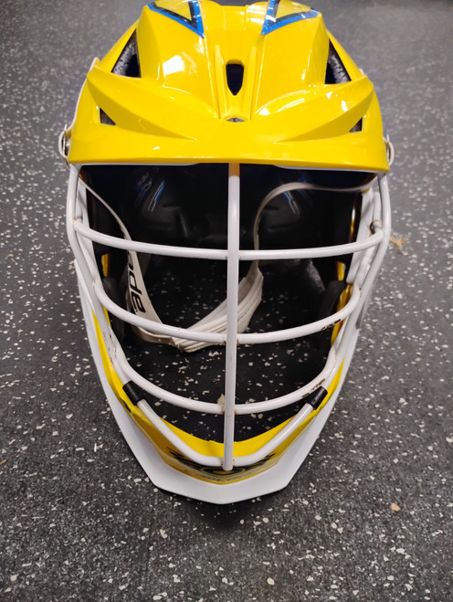 Vist Large View of Product Image Which is Used Cascade XRS Lacrosse Helmet Yellow One Size
