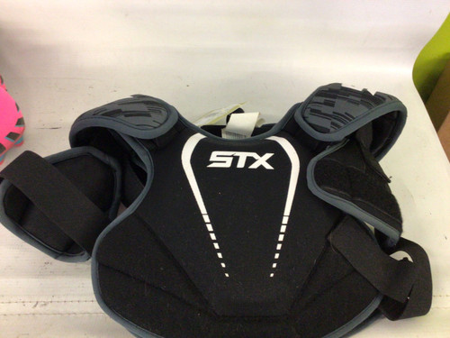 Vist Large View of Product Image Which is Used STX STALLION 75 SHOULDER PADS Lacrosse Shoulder Pads Grey SM