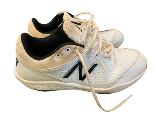Vist Large View of Product Image Which is Used New Balance FRESH FOAM BB/SB Cleats White Senior 11.5