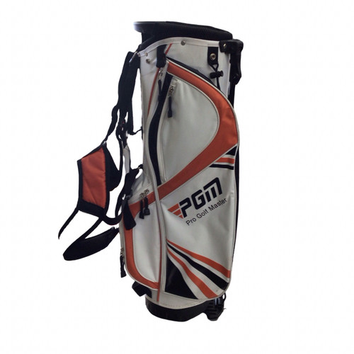 Vist Large View of Product Image Which is Used PRO GOLF MASTER JR STAND BAG Jr Stand Bag Black/Orange/White