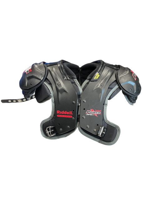 Vist Large View of Product Image Which is Used Riddell POWER JPK + FB Shoulder Pads Black SM
