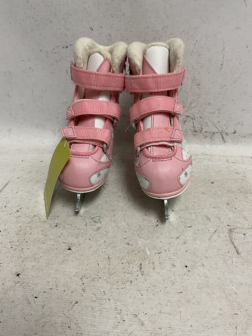 Vist Large View of Product Image Which is Used Jackson SOFTEC Girls Softboot Skate White And Pink Youth 11.0