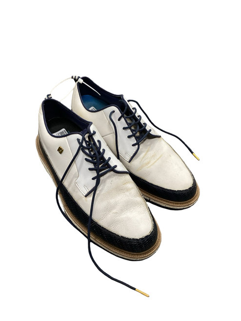 Vist Large View of Product Image Which is Used Foot Joy Mens Golf Shoes Carolina Blue And White Senior 9.5